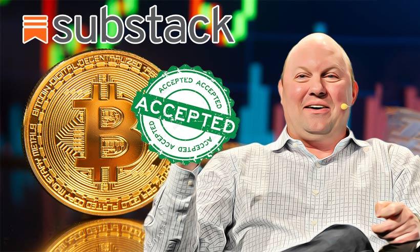 Substack accepting Bitcoin payment