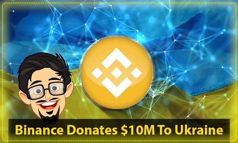 Binance Ukraine $10 million donation