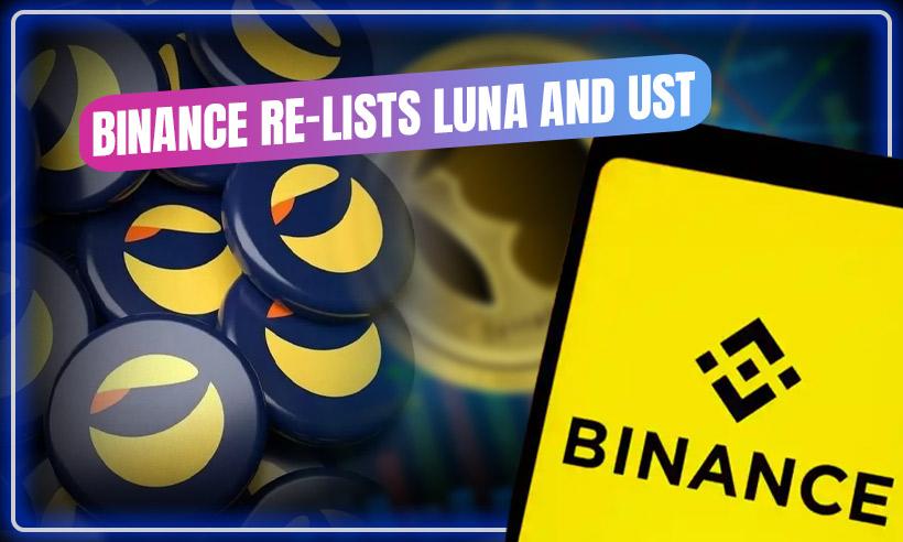 Binance Relists LUNA and UST Spot
