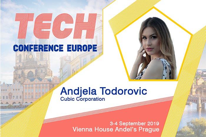 Andjela Todorovic (Cubic Corporation) to join The Use of Artificial Intelligence by Startups and SMEs panel discussion at TCE2019 Prague
