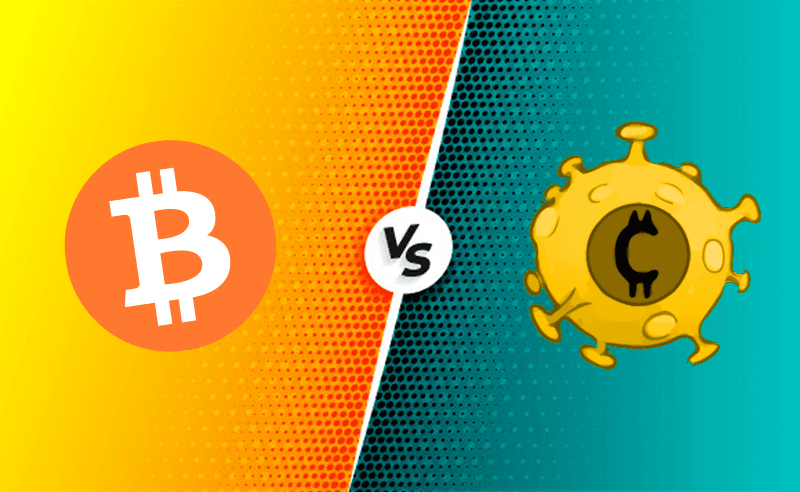 Corona coin vs Bitcoin