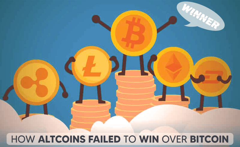How Altcoins Failed To Win Over Bitcoin