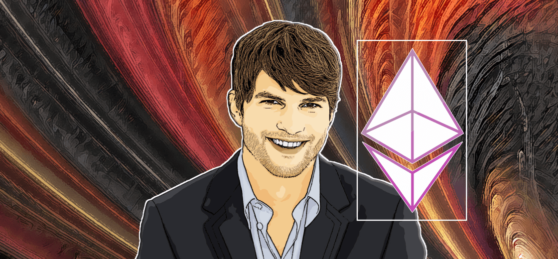 Ashton Kutcher Promotes Cryptograph, Burns His Original Artwork