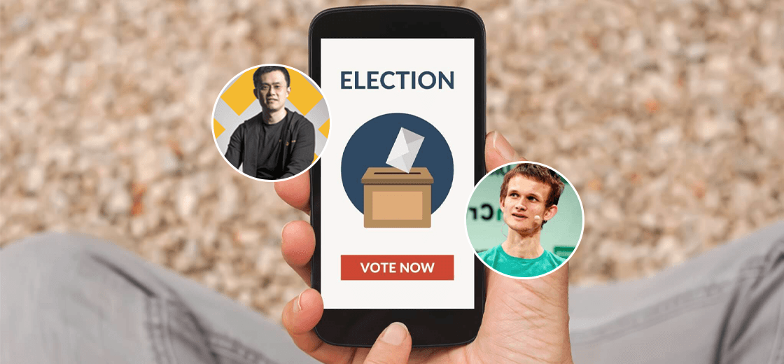 CZ Binance and Buterin Believes Blockchain-Based Voting Apps Are Important