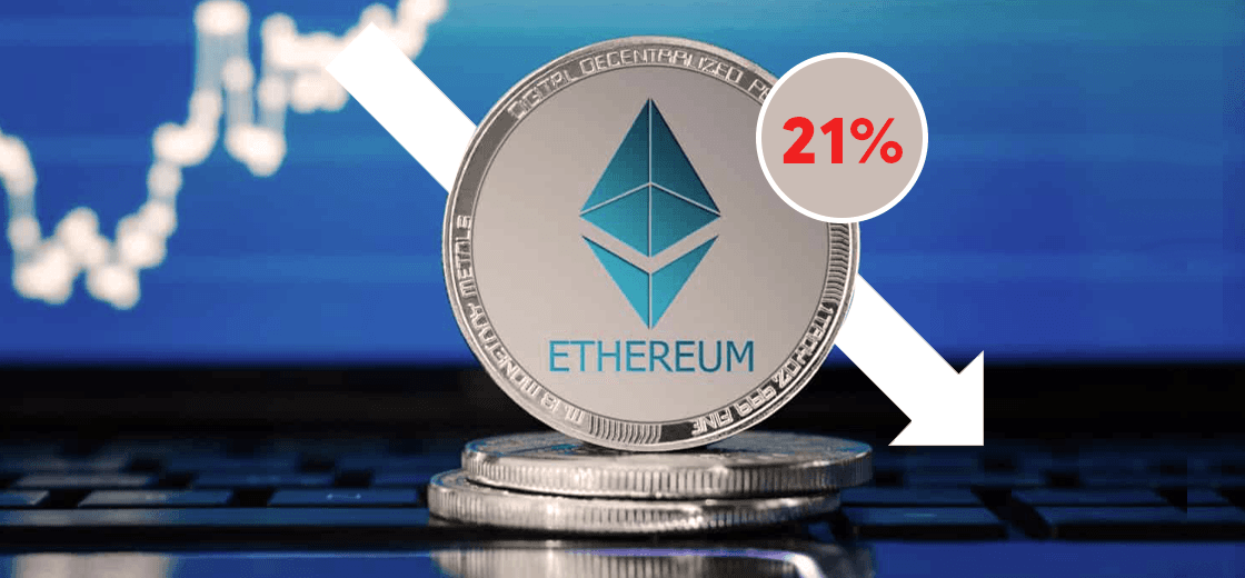 Ethereum Plunges by 21%, Making Largest One-Day Percentage Loss