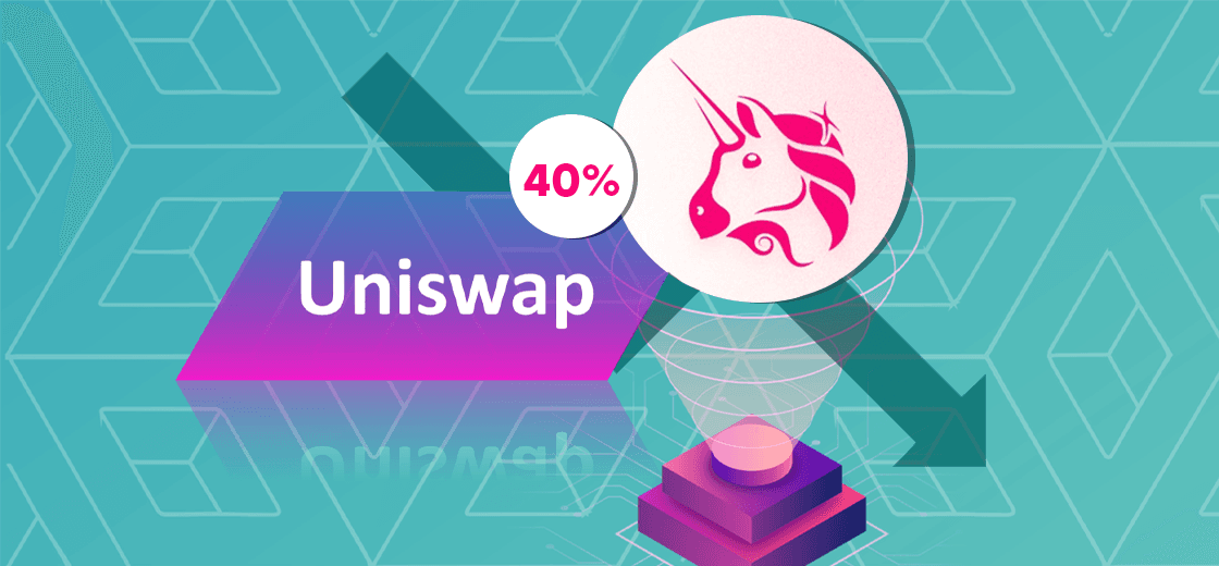 Uniswap drops 40%