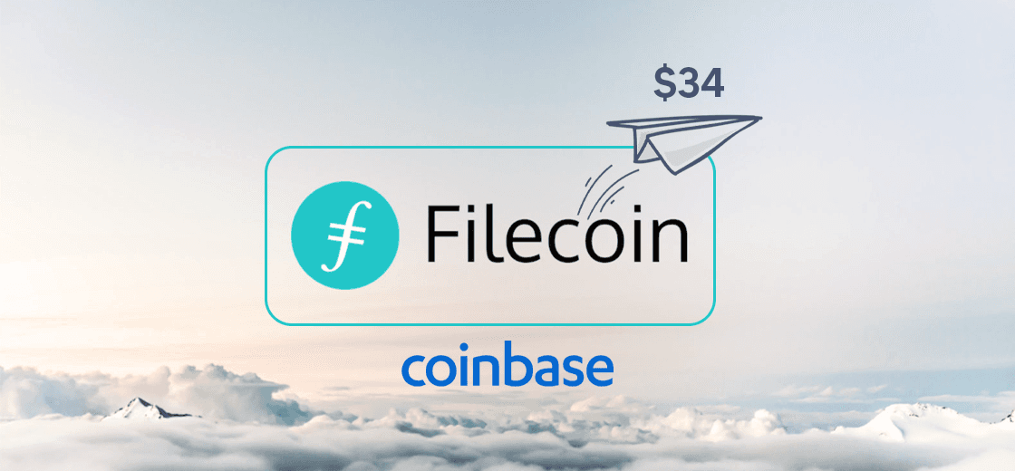 Filecoin price surges $34