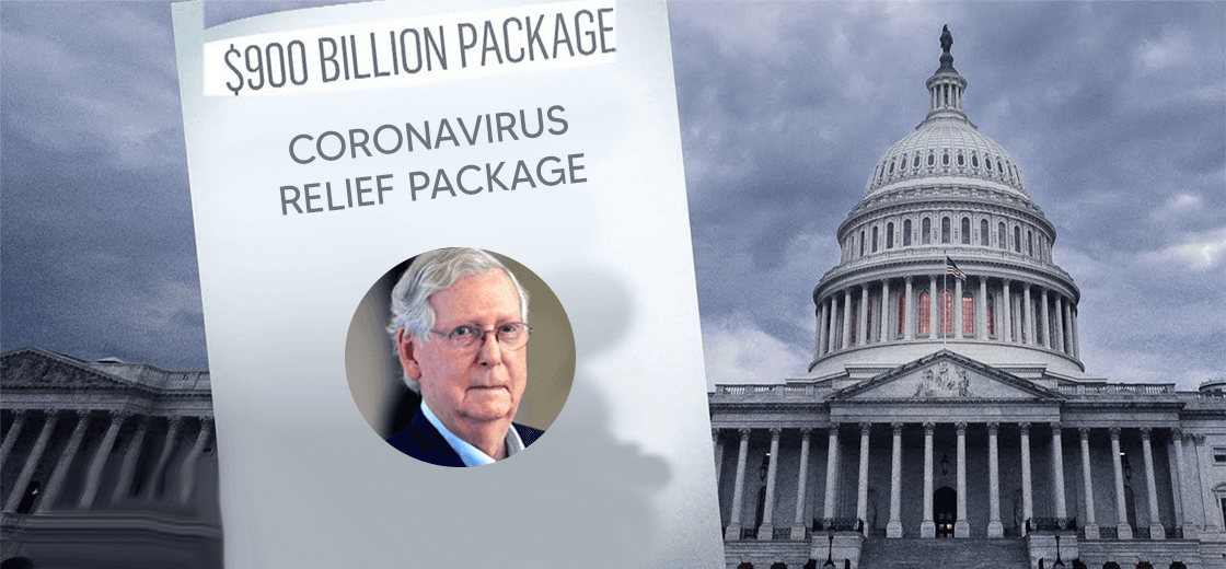 U.S. Congress Agrees on $900B Coronavirus Relief Package: Mitch McConnell