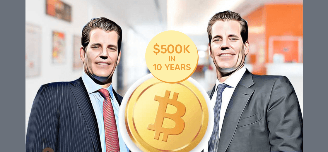 Winklevoss Twins Believes Bitcoin to Reach $500k in 10 Years