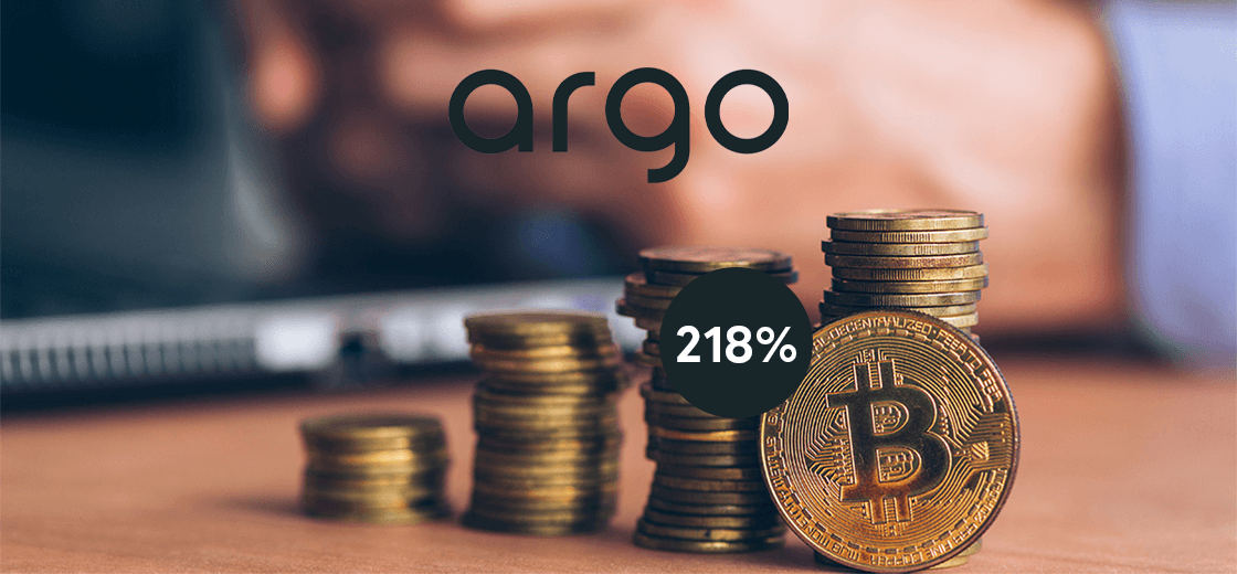 Argo Blockchain Gains With Bitcoin Highs, Soars 218%