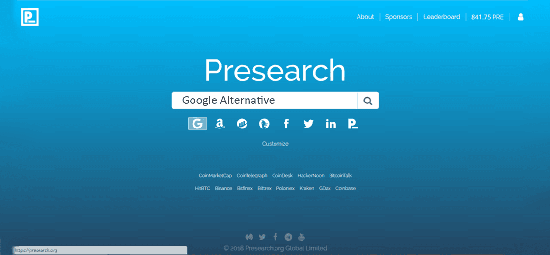 Presearch Launches Decentralized Search Engine