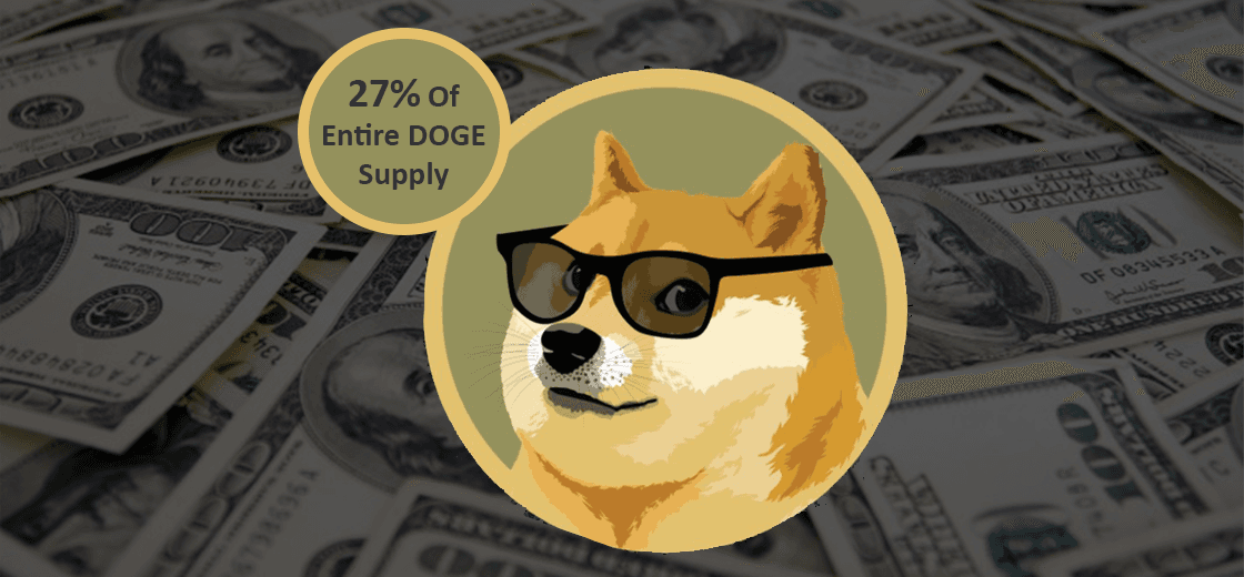 A Single Dogecoin Address Holds 27% of Entire DOGE Supply