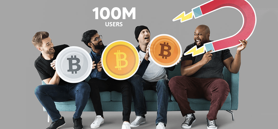 crypto 100 million users