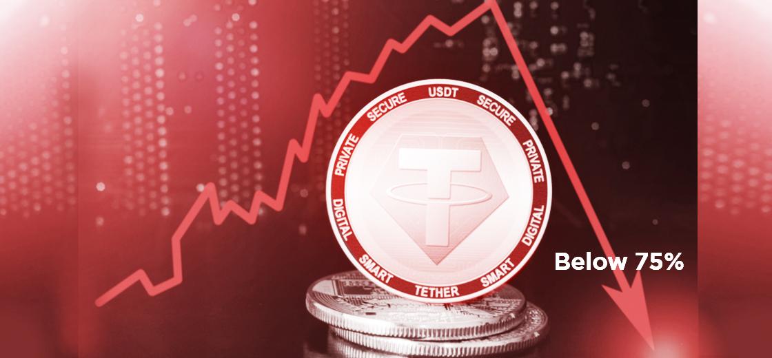 Tether Market Dominance Drops Below 75% for the First Time