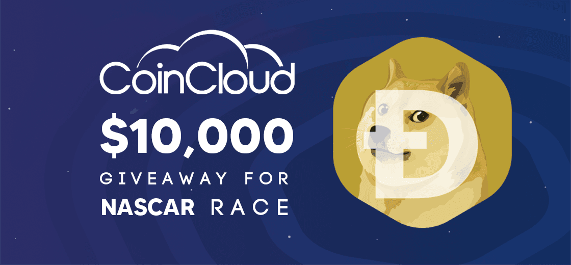 Coin Cloud Announces $100,000 DOGE Giveaway for NASCAR