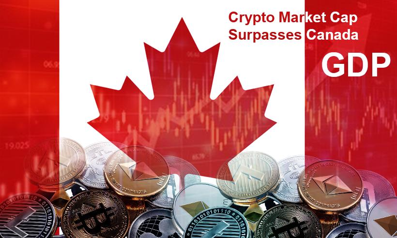 Crypto Market Capitalization Surpasses Canada’s GDP