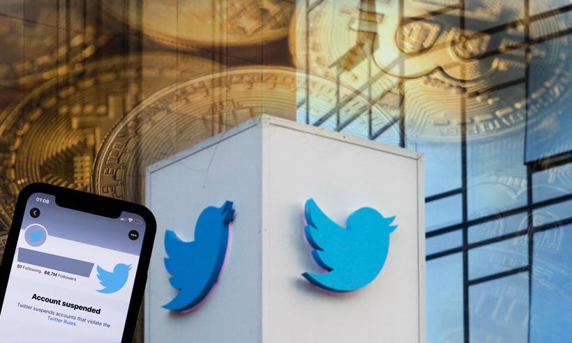 Twitter suspend cryptocurrency accounts