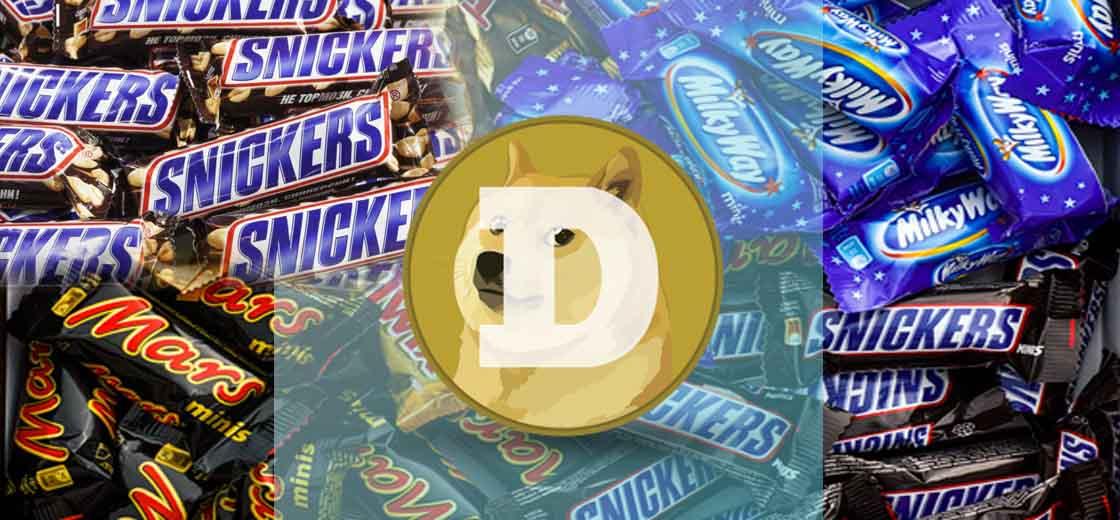 Candy Bar Brands Snickers and Milky Way Endorse Dogecoin