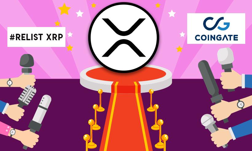 #RelistXRP Gains Momentum as CoinGate Backpedaled for XRP Drop