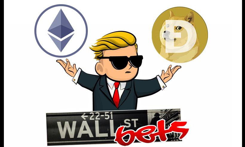 WallStreetbets bitcoin ethereum DOGE