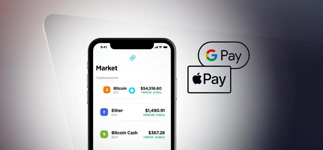 Buy Crypto with Apple Pay Google Pay