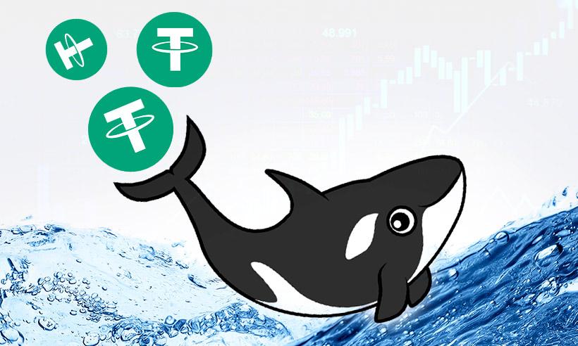 Crypto Whales Tether on exchanges