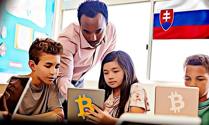 Slovakians in a Classroom Learn the Basics of Bitcoin