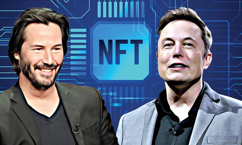 Elon Musk Keenu Reeves' NFT