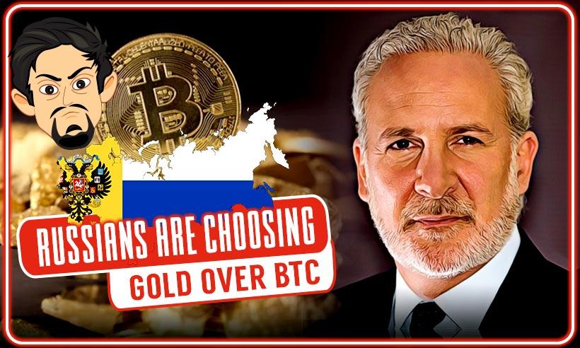Russians are Choosing Gold Over Bitcoin, Claims Peter Schiff