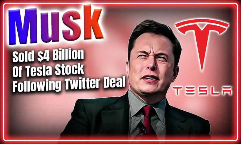 Musk Sold $4 Billion Of Tesla Stock Following Twitter Deal
