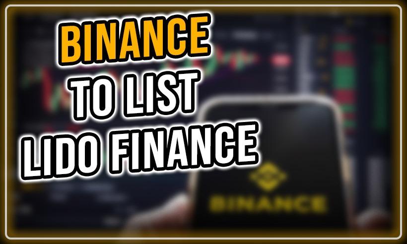Binance to List Lido Finance