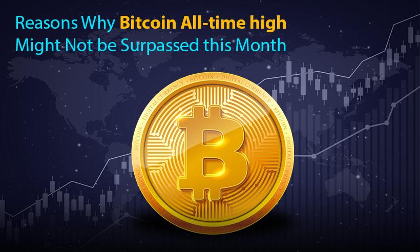 Reasons Why Bitcoin All-time high Might Not be Surpassed this Month