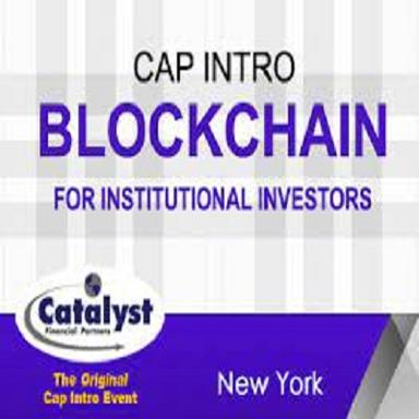 Catalyst Cap Intro Blockchain for Institutional Investors