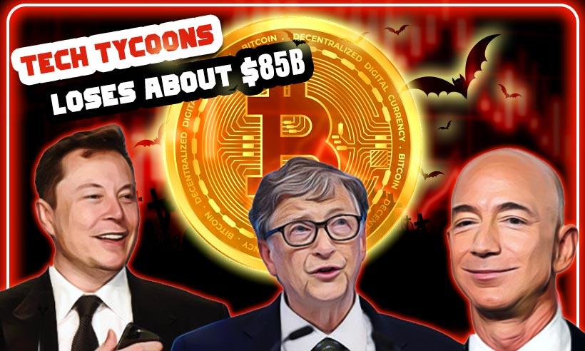 Tech Tycoons’ Wealth Takes a Toll of About $85B This Year in Crypto Bear Week