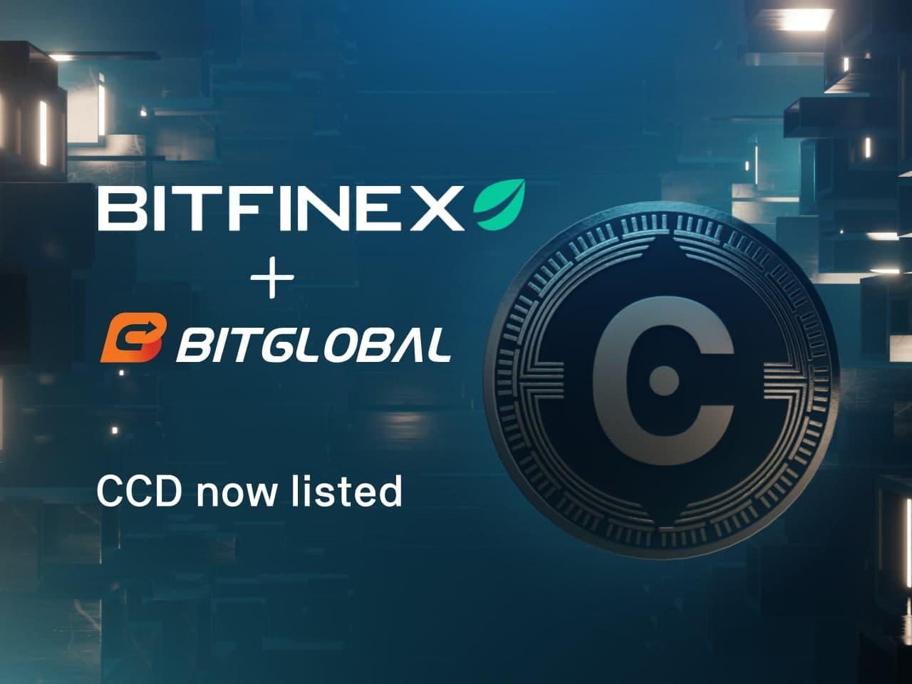 Concordium Blockchain Officially Launches Its CCD Token On Bitfinex and BitGlobal