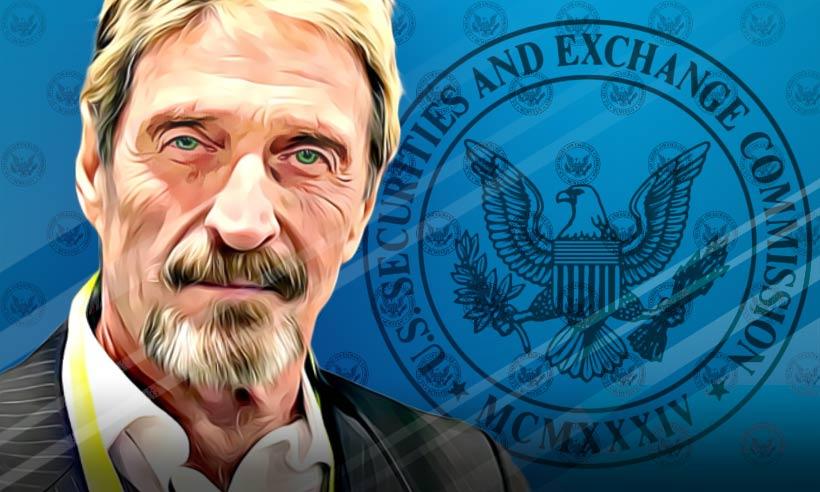 McAfee's Friend Jimmy Gale Watson Found Guilty by Final Consent: SEC