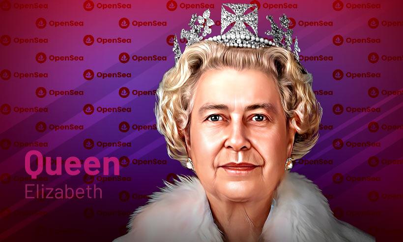 Queen Elizabeth Artwork NFTs Flood into OpenSea Marketplace