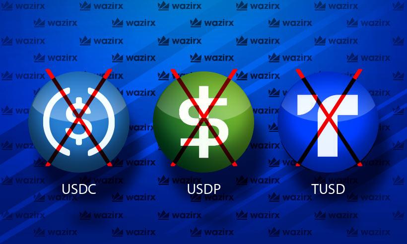 WazirX to Delist USDC, USDP, and TUSD on September 26