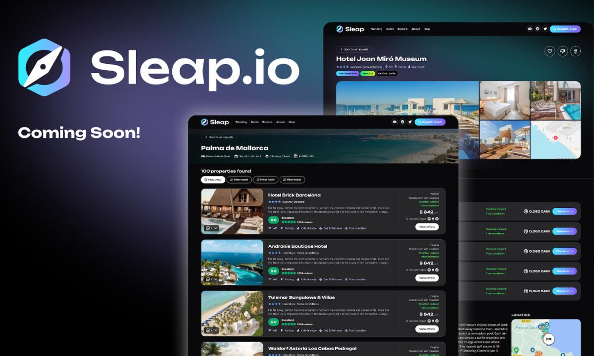 Sleap.io: First Hotel Booking Platform on Blockchain